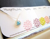 Robin's Nest Necklace, Blue Eggs Mother's Necklace