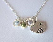 Silver Bird Charm Add On for Bird's Nest Necklace