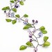 Wedding Hair Accessory purple green hair vine, Bridal Headpiece, Bridal Headband