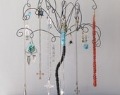 Black Wire Jewelry Tree Stand , Earring, Rings,Bracelets, Organizer, Display
