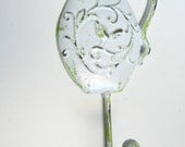 pitcher wall hook - vintage style kitchen decor - cottage kitchen decor - metal hook - towel rack