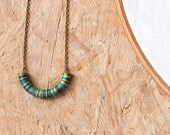 Half circle necklace - ethnic inspired necklace