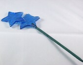Plant Stake with Blue Stars