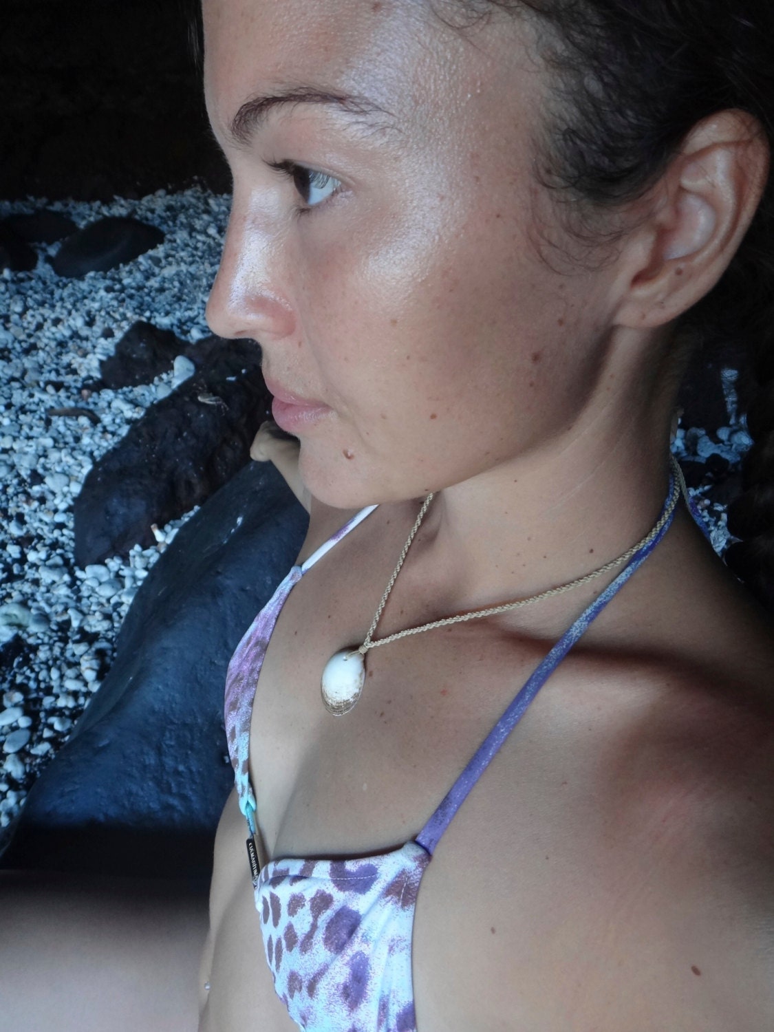 Polynesian Braided Australian Shell & Hawaiian Puka Shell Necklace