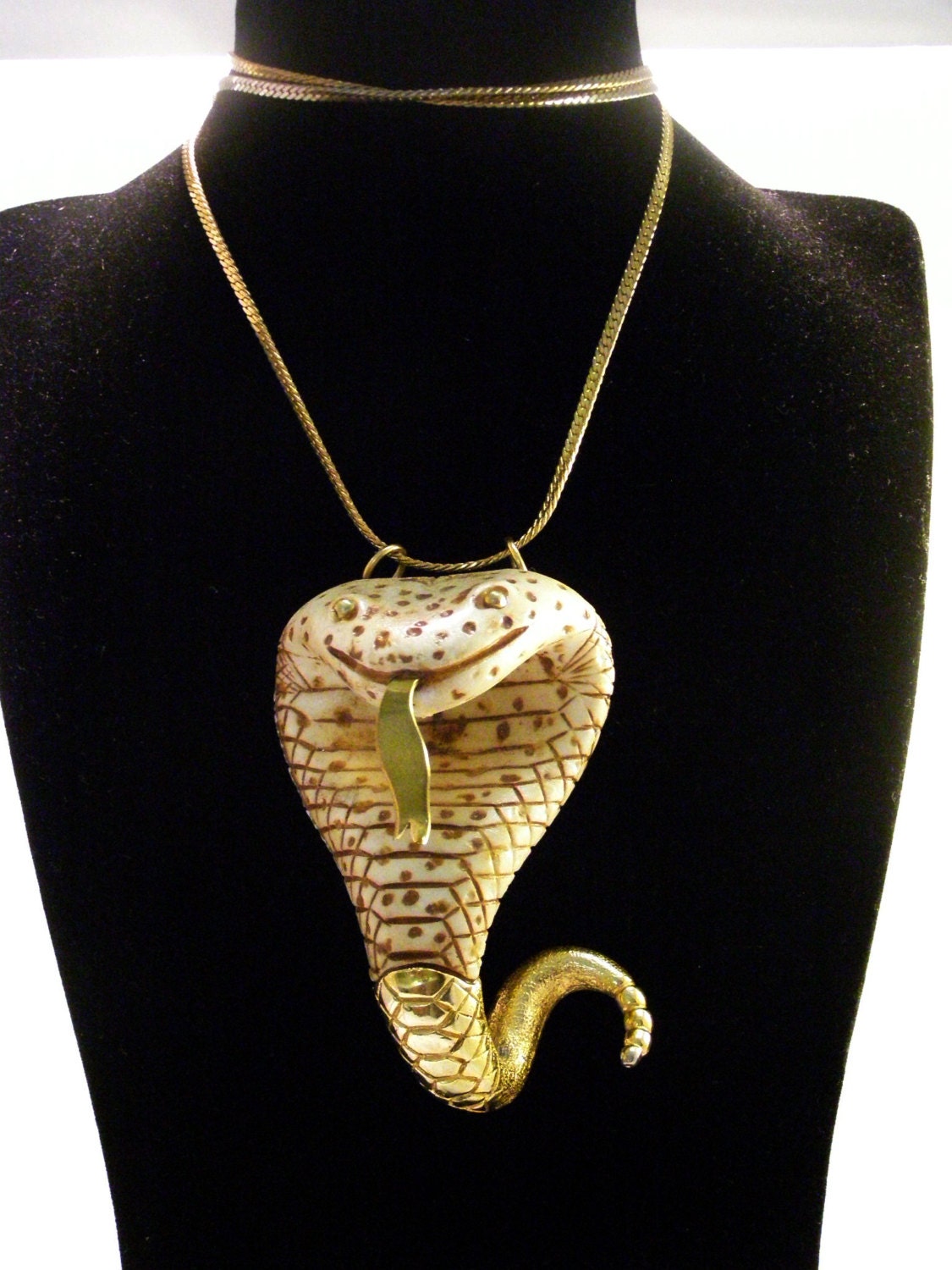 Rare Vintage Luca Razza Large Cobra Necklace