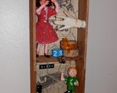 Free Shipping - Mixed Media Assemblage "Mr. Boogieman" Wall Hanging Original Art