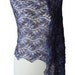 Aubergine Rainbow hand knitted luxurious alpaca and silk stole