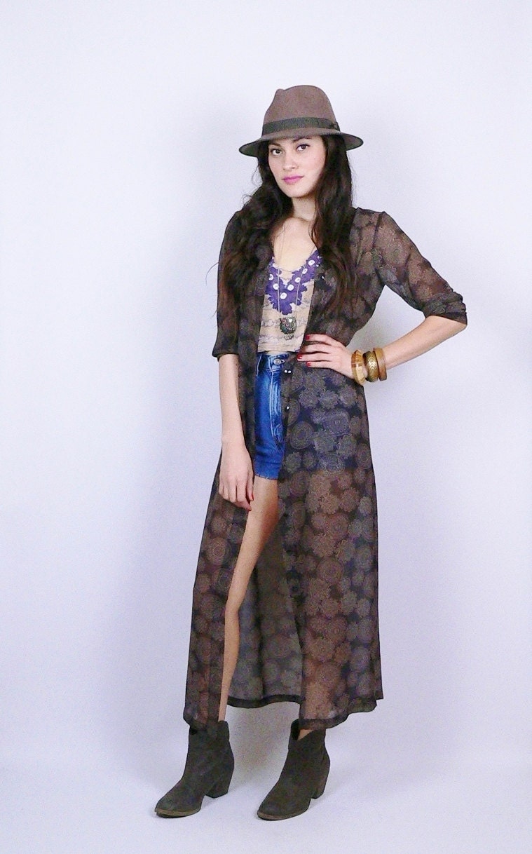 Sheer Lightweight Duster Cardigan