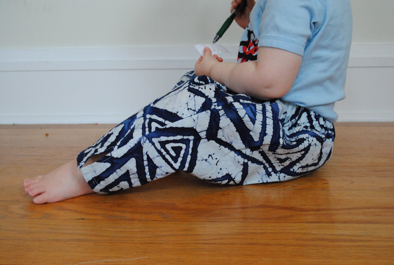 18-24 months, unisex batik ninja pants, 100% cotton, baby harem pants