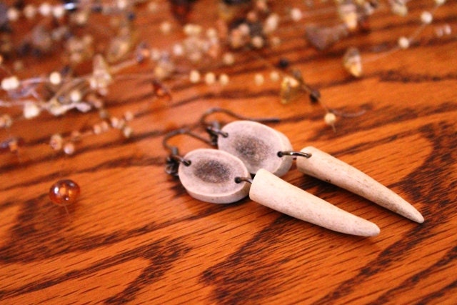 deer antler earrings