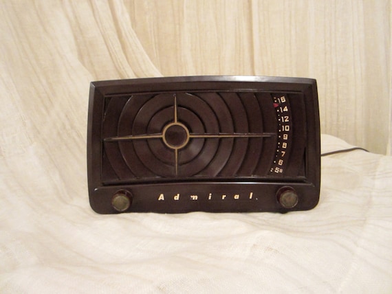 Buy radio electronics - Vintage Admiral Radio  Model 5S22N Retro Home Decor Electronics 1702