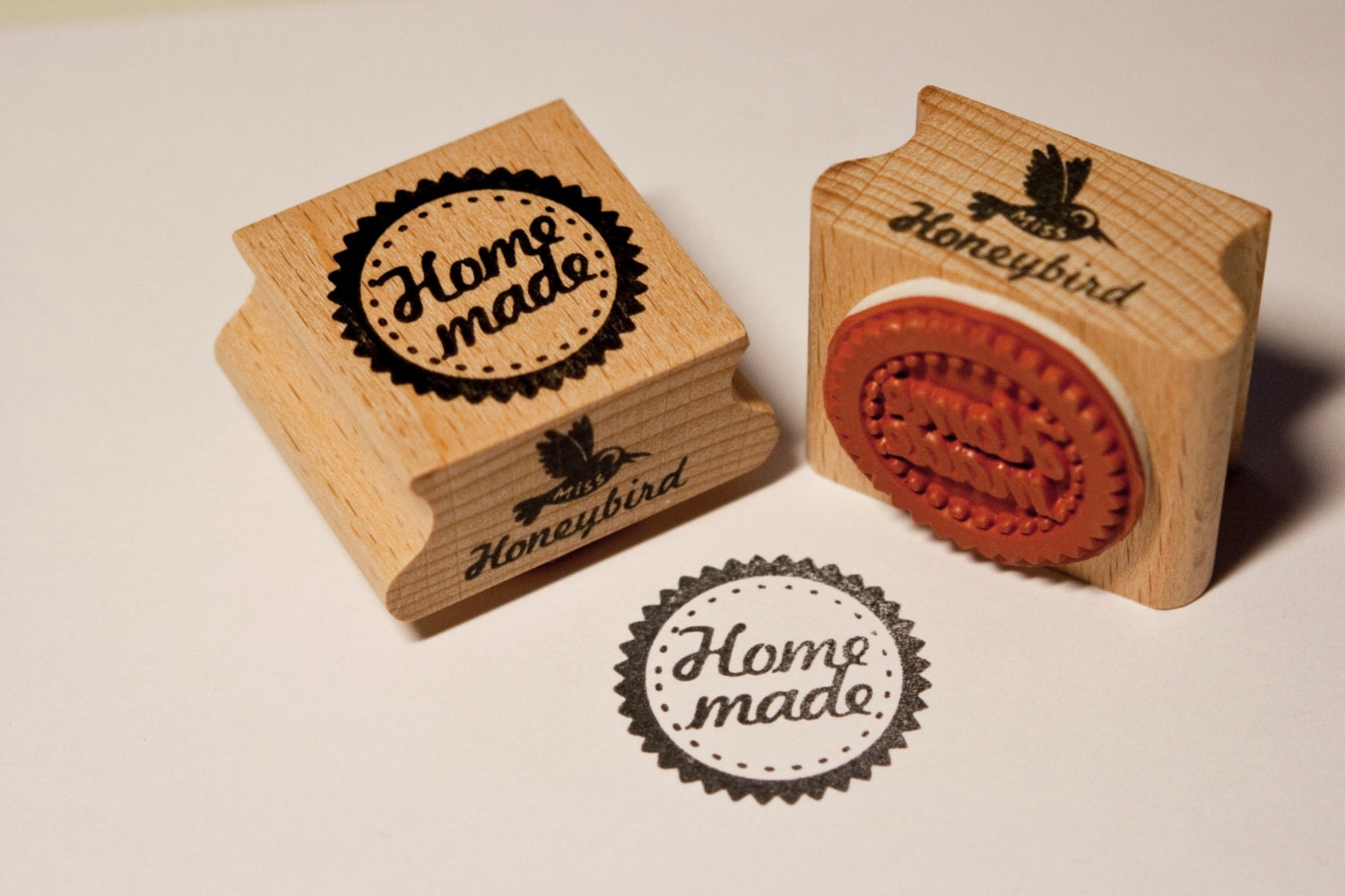 Homemade circle stamp