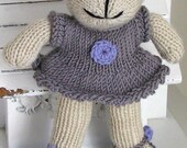Flower Girl Gift Bear Hand Knit Stuffed Animal Kids Toy Children Summer Wedding Stuffed Teddy Bear Plush Doll Knit Toy Savannah