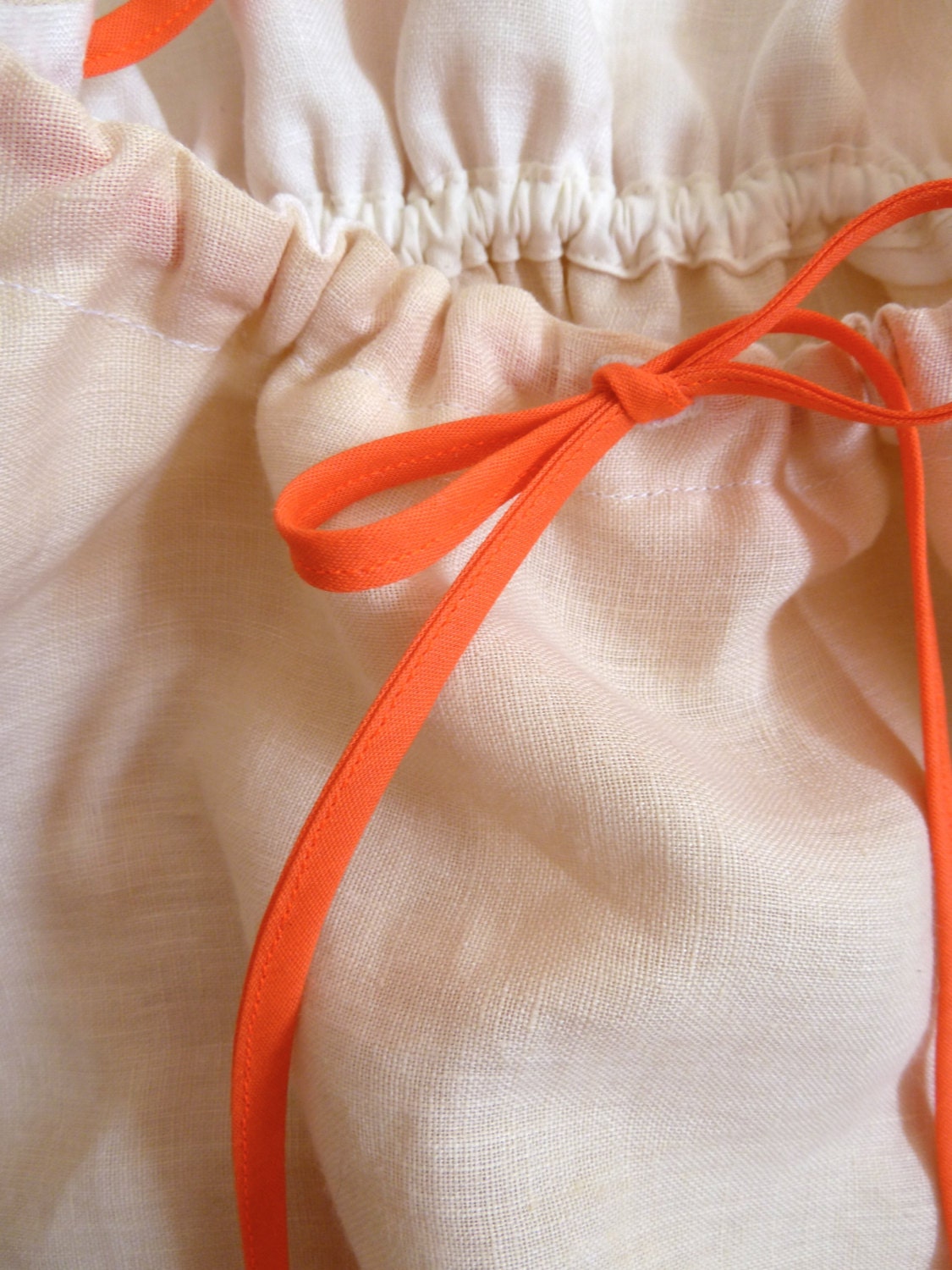 Linen Dress with Vintage Button Collar