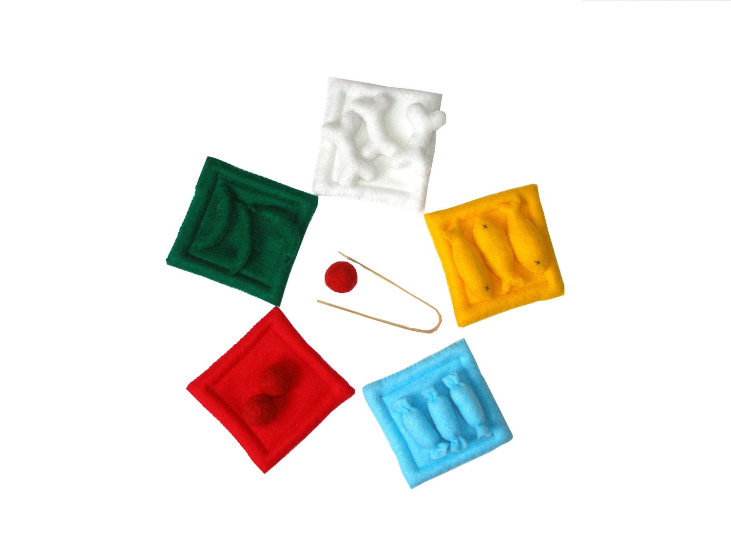 Color Sorting game Soft color game Learning game Montessori Toy with tongs
