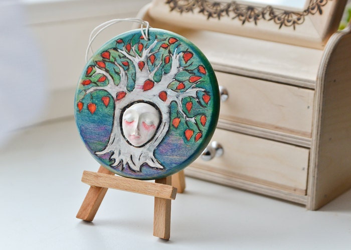 Red and Teal Godswood Weirwood Tree Wall Hanging - A Game of Thrones Wall Decor - Gift for AGOT Fan