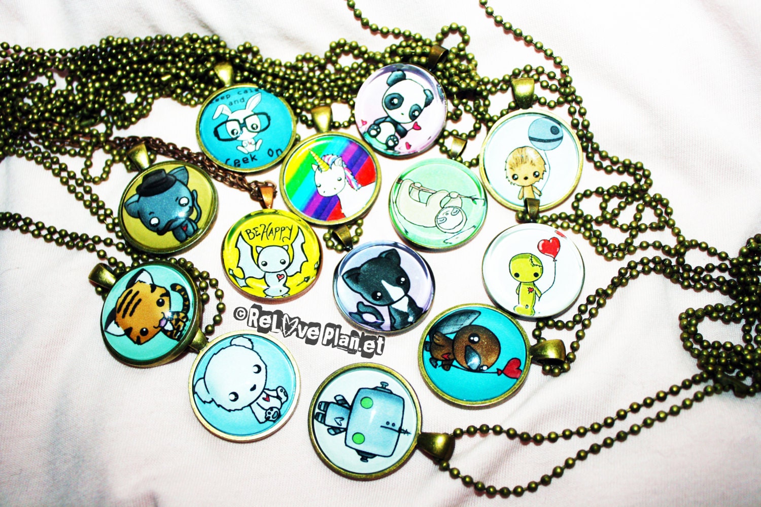 2 for 20 - 1" Pendant Necklaces - CHOOSE your Images - ReLove Plan.et