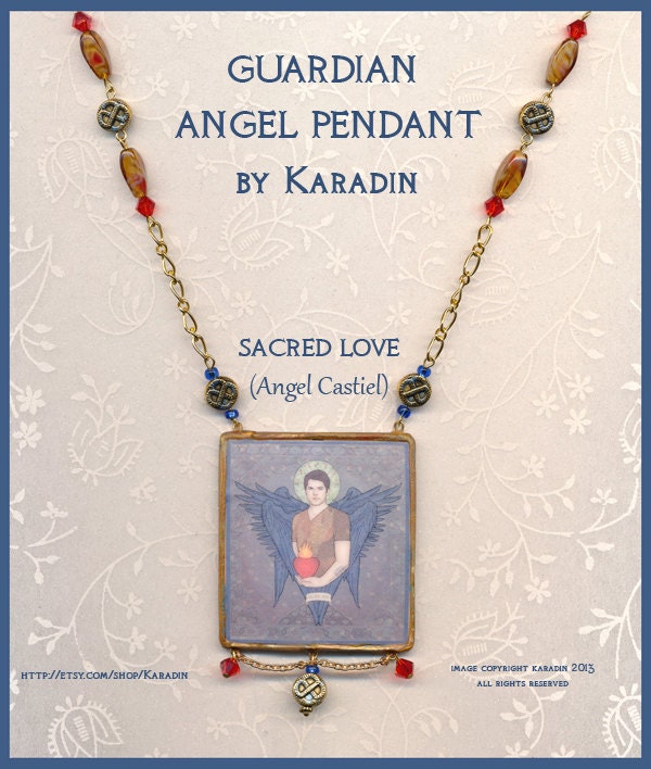 Guardian Angel Necklace - Sacred Love (Angel Castiel)