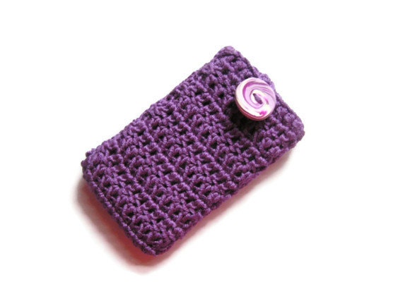 iPhone iPod Cozy, purple, Gadget Case.