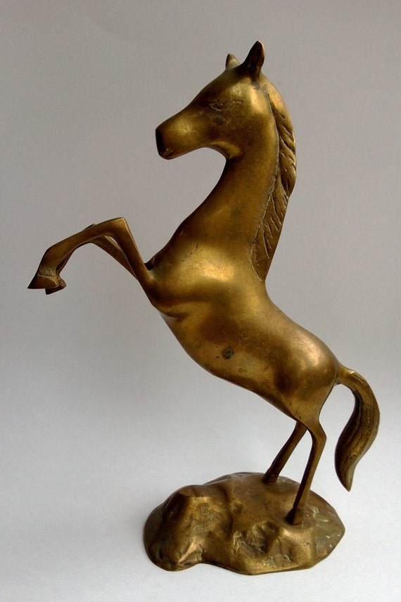 antique brass horse statues for sale