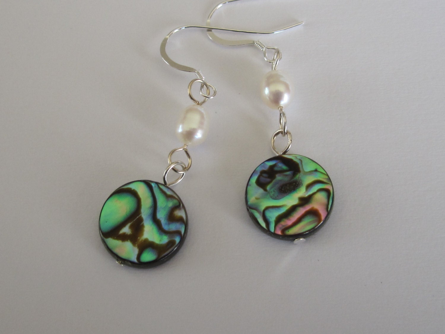 Abalone Dangle Earrings