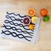 Black DNA Tea Towel