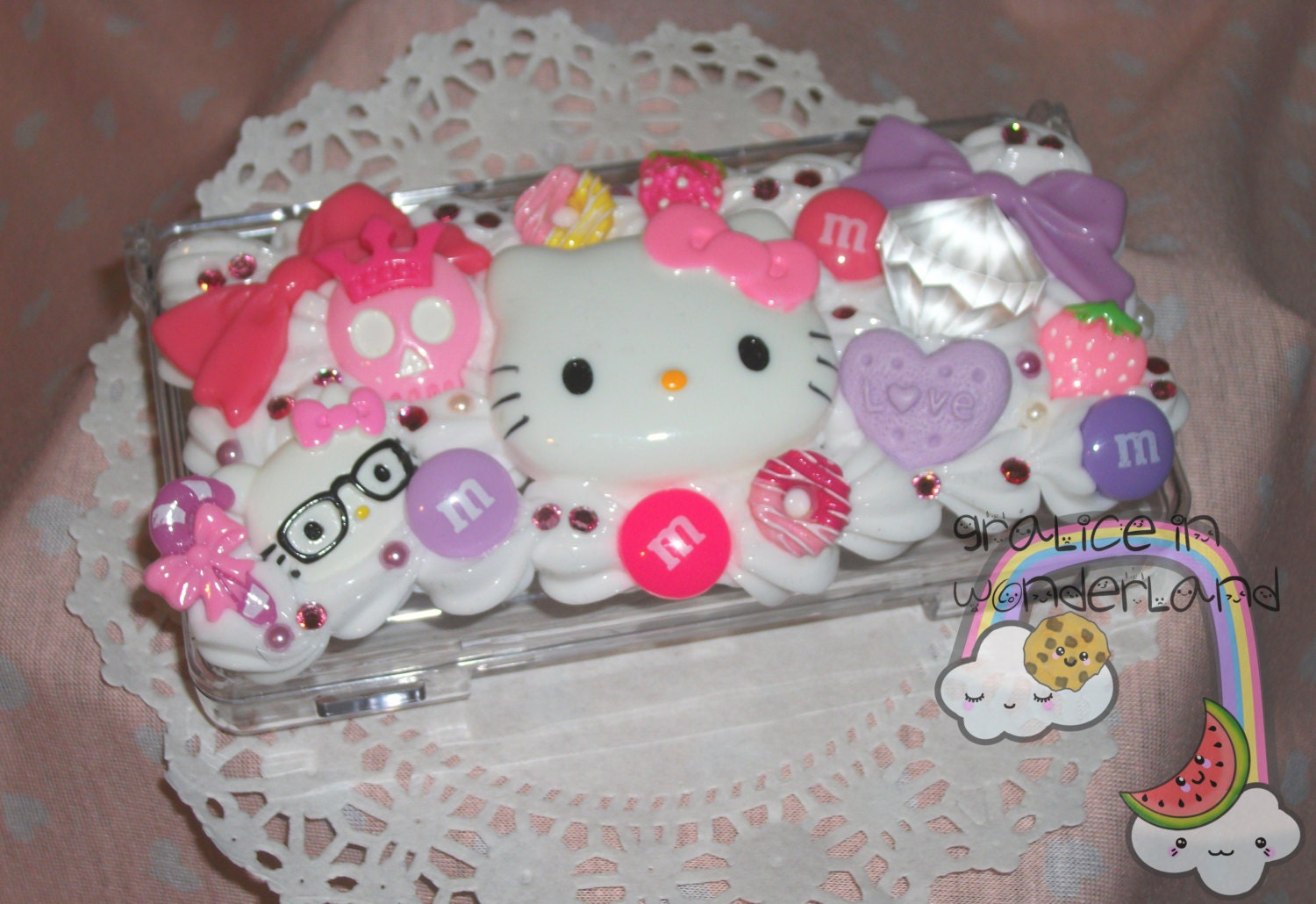 Super Kawaii Pink Deluxe Nintendo DS LITE Games Case