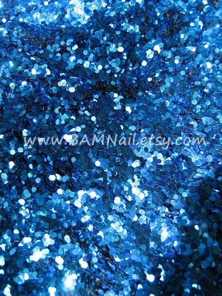 Royal Blue Hex Glitter .040 - Solvent Resistant