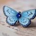 Blue Butterfly Ring