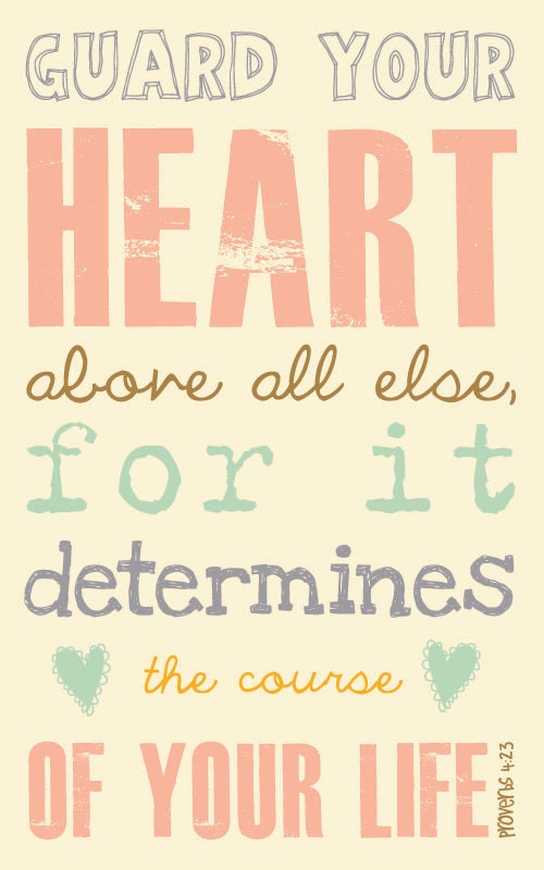 Scripture Art, Bible Verse Art, Faith Based Art, Proverbs 4:23, 5x8 art print on wood