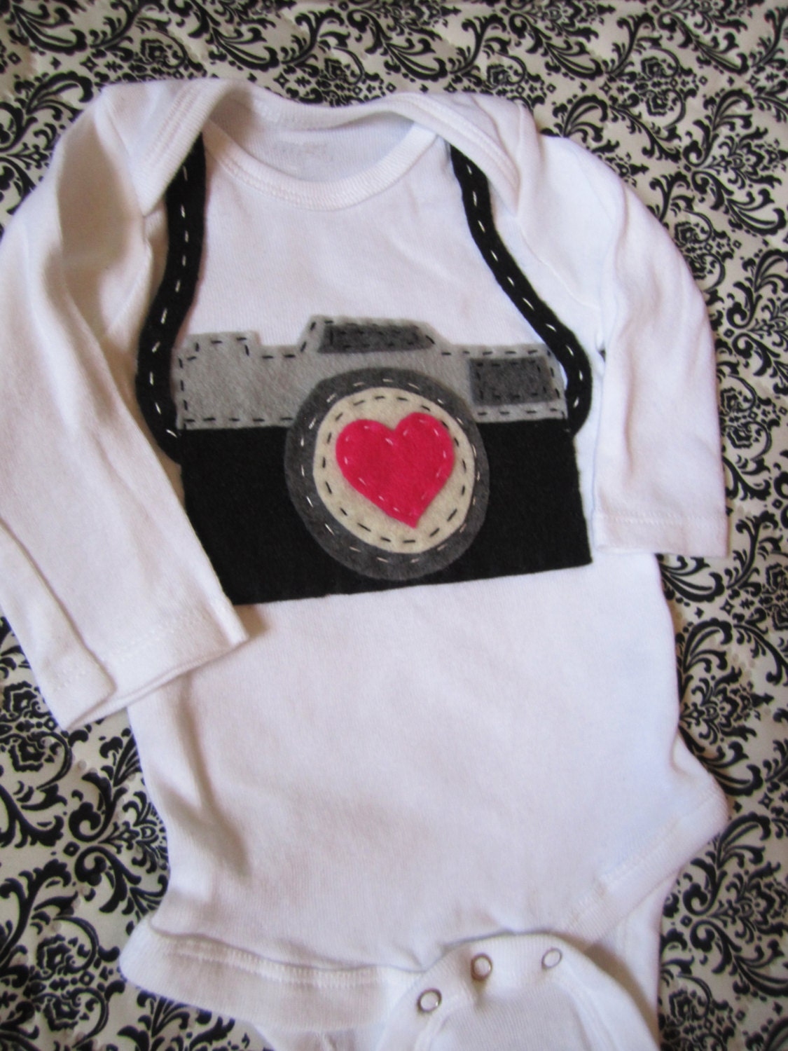 Capture Love Valentine's Camera Onesie