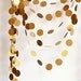 Antique gold - Shimmer garland - Holiday decoration - Paper garland