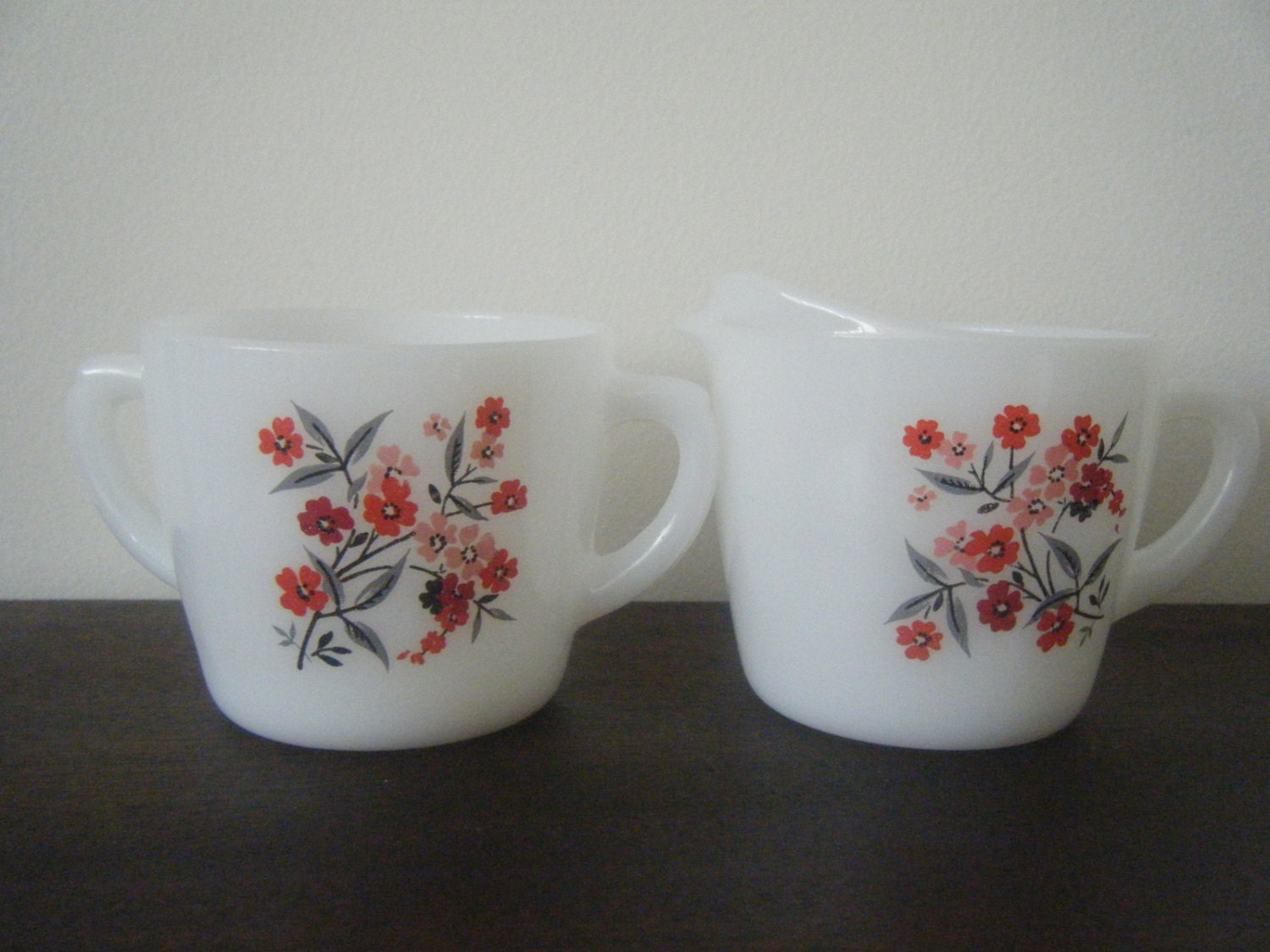 Fire King Primrose Creamer and Saugar Set
