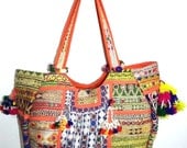 vintage sari handbags patchwork tote bags