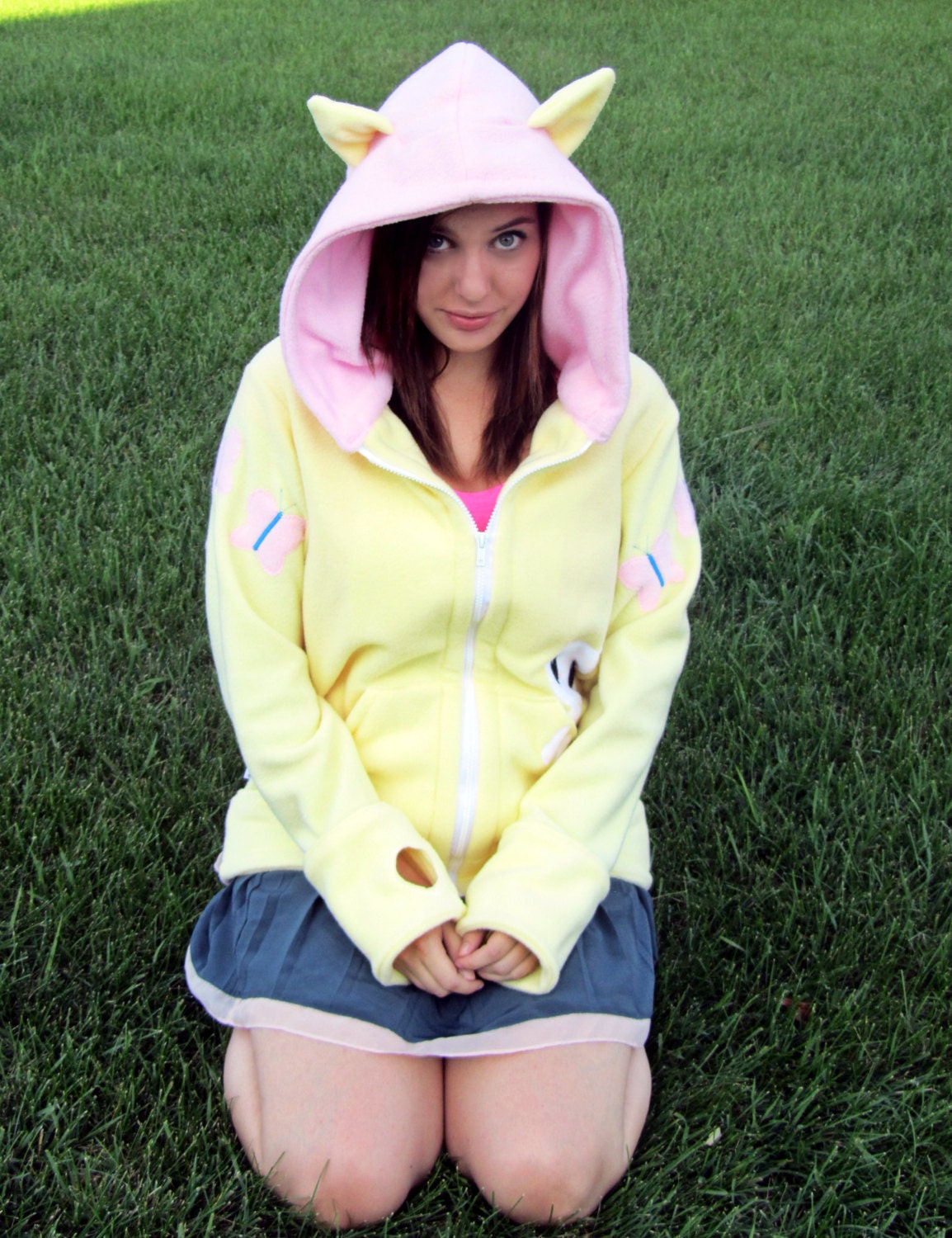 Shy -- Fleece Hoodie / Sweatshirt