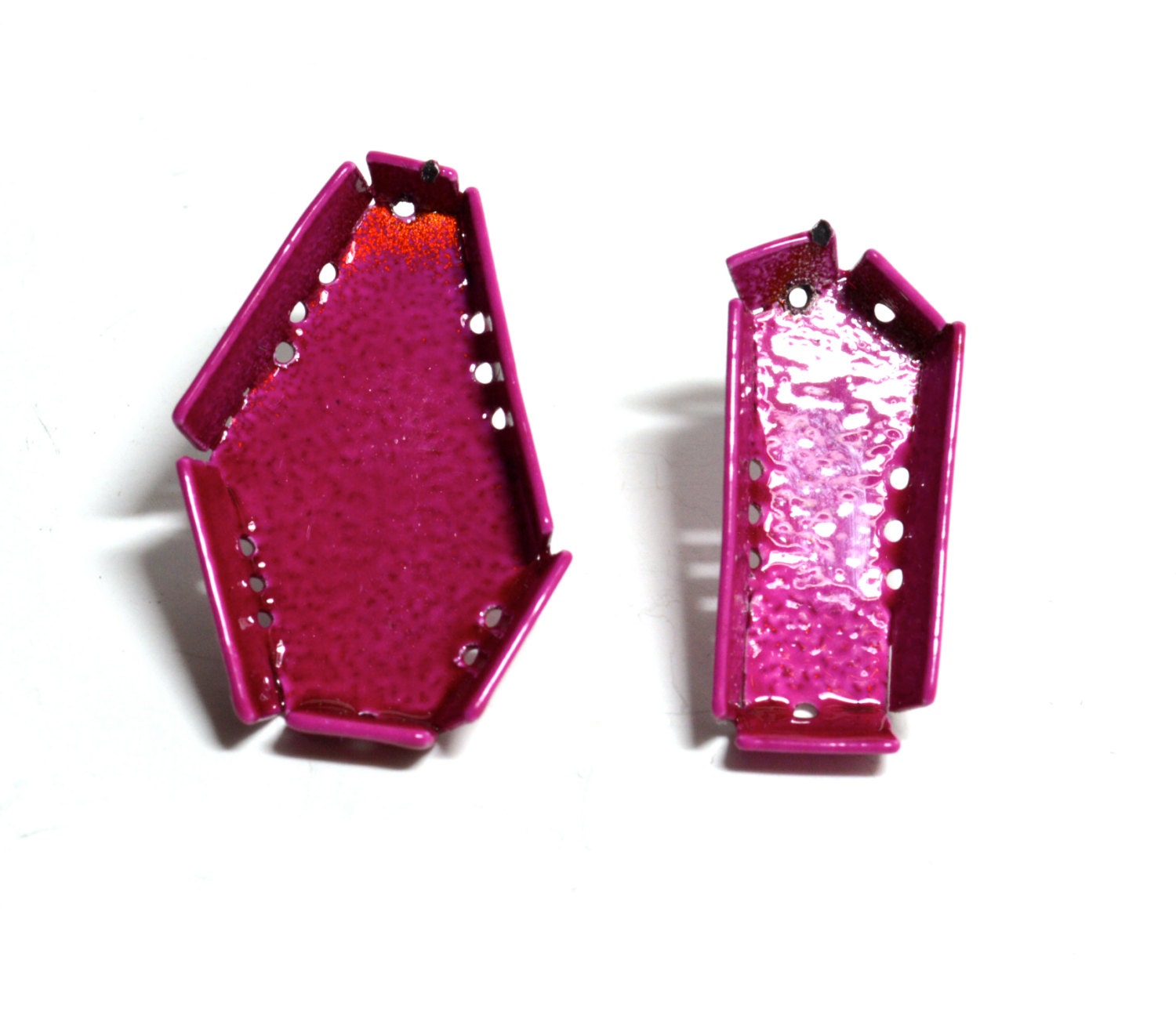 Hot Pink Powder coat Fold Form Studs