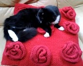 Mom - For Her - Mother's Day Pillow - Hand Knit Housewares - For Mom - Love Pillow - Mum