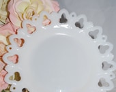 MILK GLASS  Serving Plate,vintage,  great for dessert tables, vintage weddings, shabby chic decor