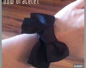 Black Bow Chunky Chain Bracelet