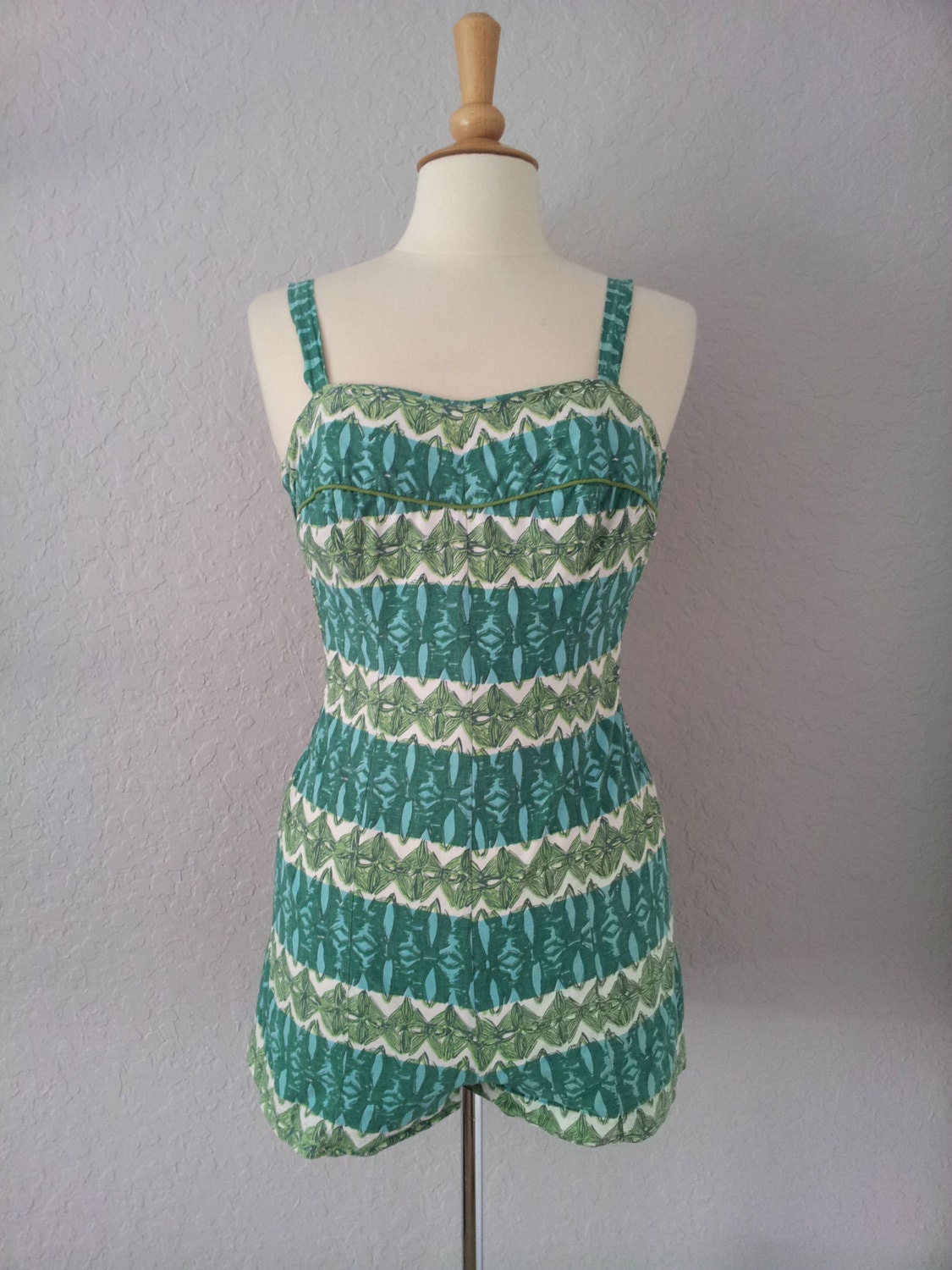 Vintage 1950s Cole of California Swim Suit Playsuit