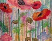 Poppies Watercolor Print by Ellen Brenneman