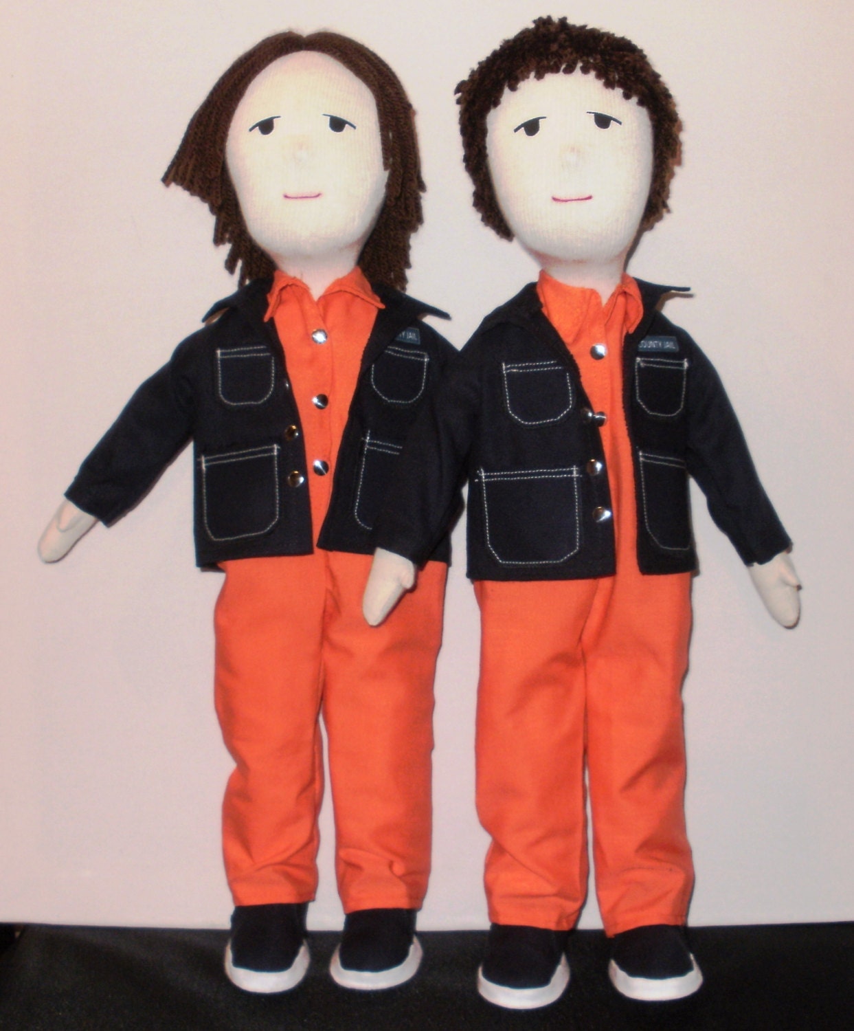 Supernatural Sam & Dean Winchester Cloth Dolls made to order - please contact before purchasing