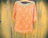 Soft Silk Mustard Yellow Paisley Indian Tunic