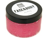Strawberry Face and Body Exfoliating Sugar Scrub - Vegan 6 oz