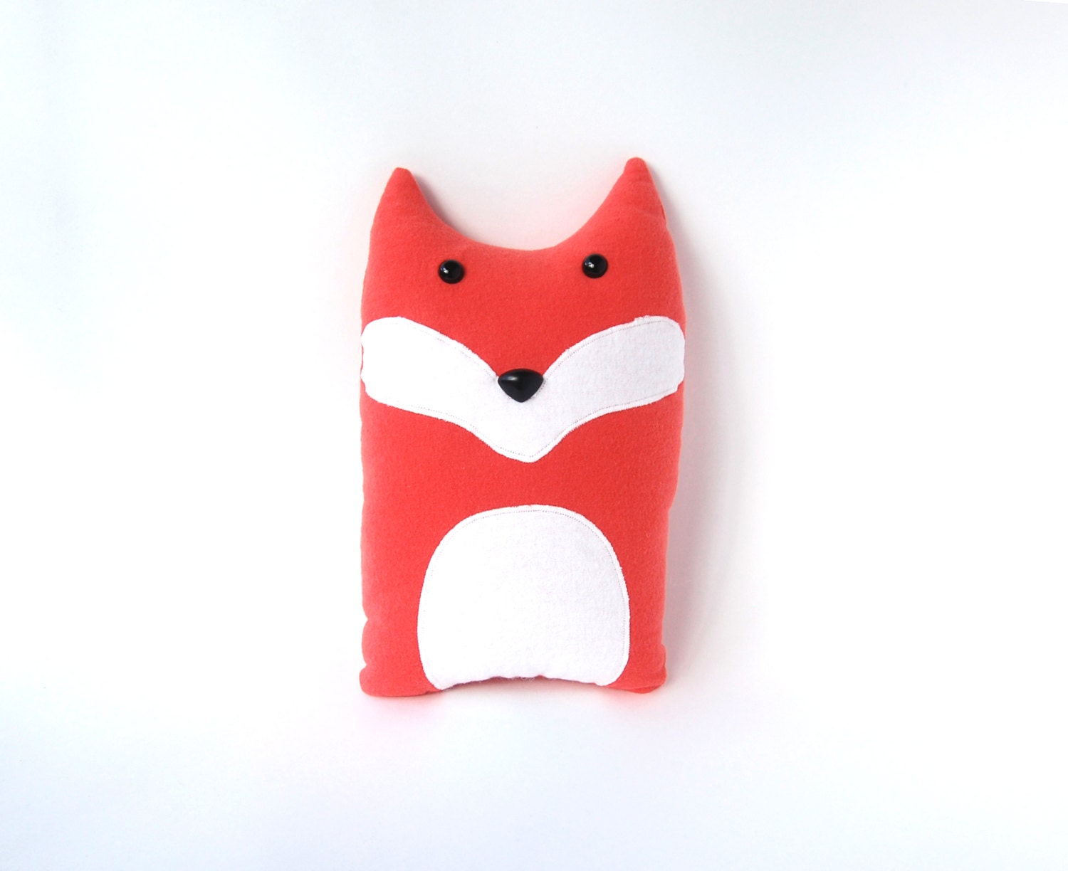 Fox Woodland Forest Plush Coral Stuffed Animal Pillow - Lucy - Ready to Ship