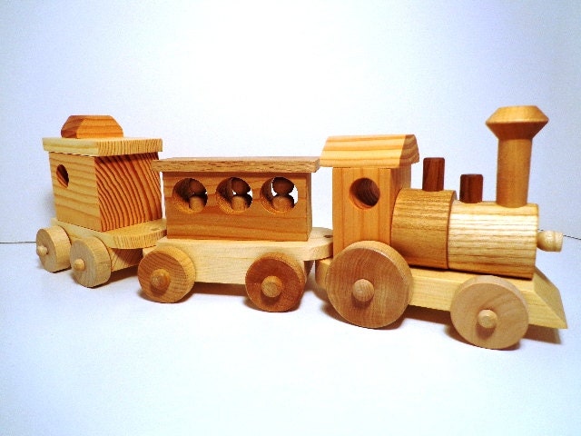 Wooden Toy Train Set Heirloom Quality Classic by ...