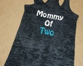 Mommy. Don't have time to workout, make time. Glitter. Bow. Tank. Racerback. Size S-2XL. Burnout. Black. Exercise. Workout. Fitness. Mom.
