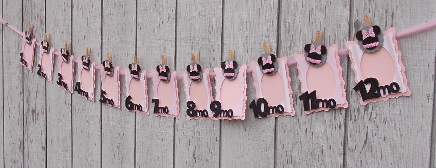 Minnie Mouse Photo Banner, Minnie Mouse Party, Birthday Banner, Minnie Mouse Door Sign, Boutique Party Decorations
