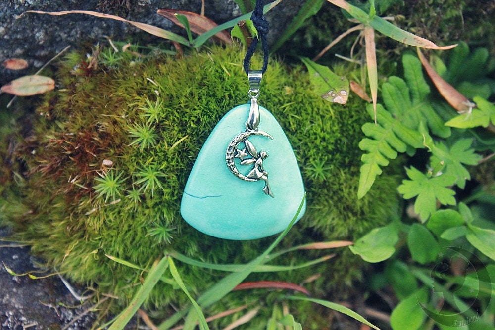 mystic turquoise fairy necklace