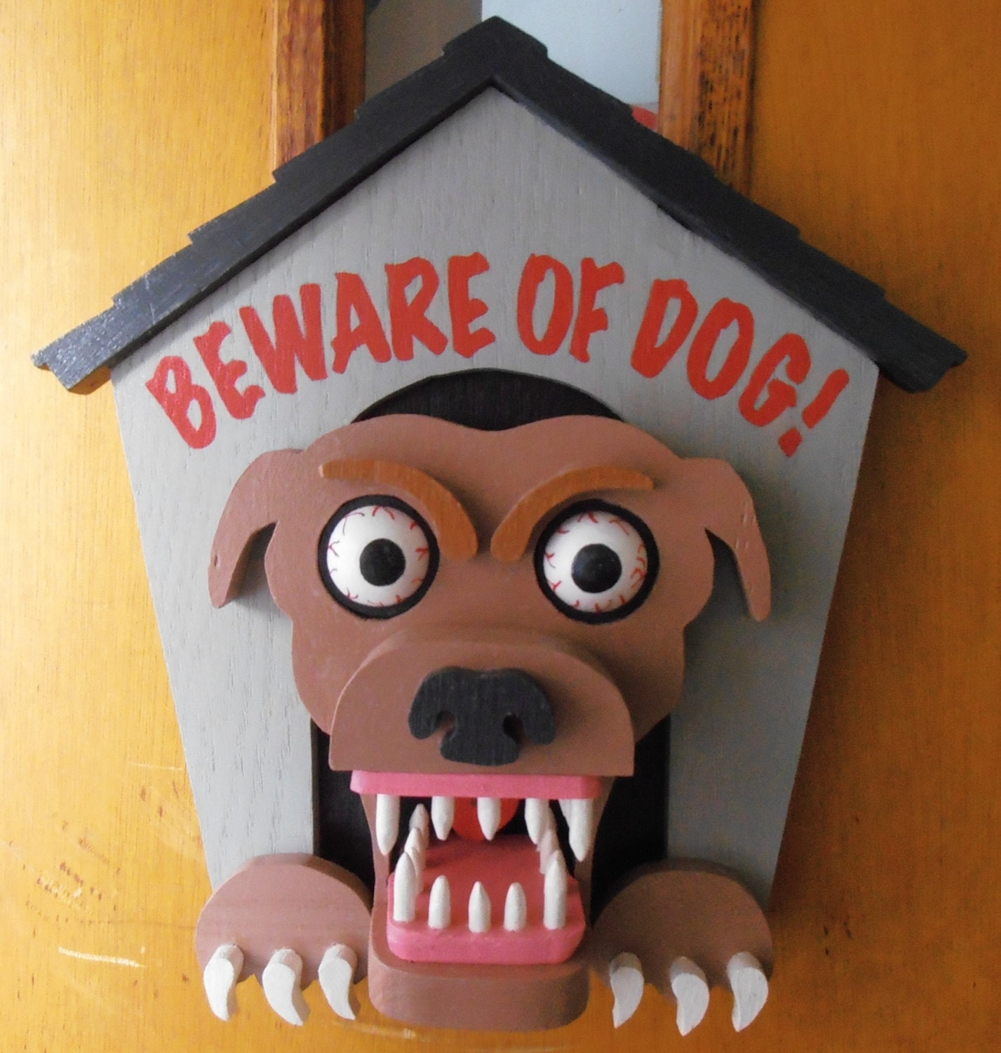 3D Beware - Of - Dog Sign